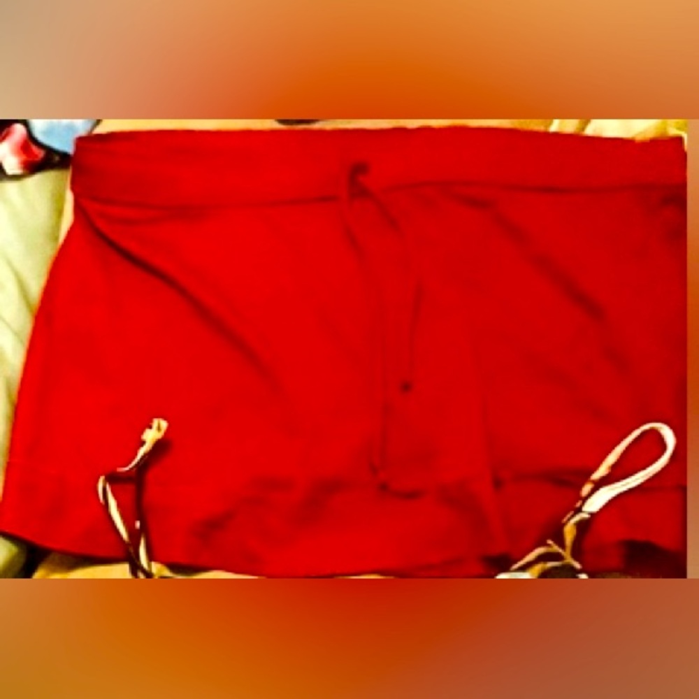 Red Mossimo Swim Skirt, Size M
